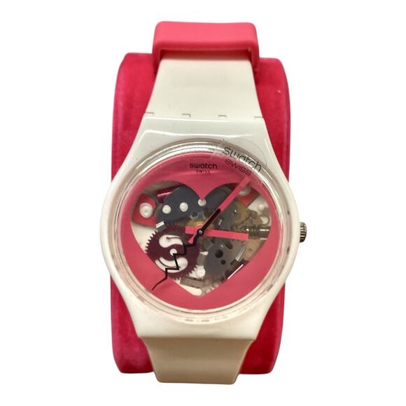 Swatch Watch A LA FOLIE GZ281 2013 Valentine’s Day Specials Rare Swiss Quartz - Picture 2 of 7